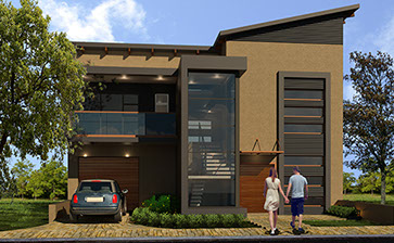 Architectural 3d house modelled for a project in Meadowlands&nbsp; Soweto 
