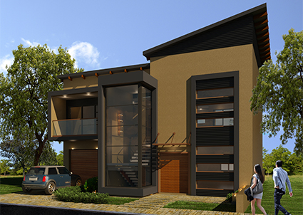 Architectural 3d house modelled for a project in Meadowlands  Soweto 